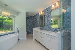 Updated primary bathroom - Country homes for sale and luxury real estate including horse farms and property in the Caledon and King City areas near Toronto