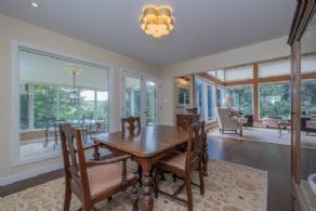 Dining room opens into family room and sunroom - Country homes for sale and luxury real estate including horse farms and property in the Caledon and King City areas near Toronto