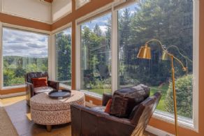 Family room club chairs with views - Country homes for sale and luxury real estate including horse farms and property in the Caledon and King City areas near Toronto