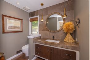 Main floor bathroom - Country homes for sale and luxury real estate including horse farms and property in the Caledon and King City areas near Toronto