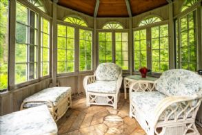 Interior of the River's Edge Gazebo - Country homes for sale and luxury real estate including horse farms and property in the Caledon and King City areas near Toronto