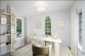 2nd floor office virtually staged furnishings - Country homes for sale and luxury real estate including horse farms and property in the Caledon and King City areas near Toronto