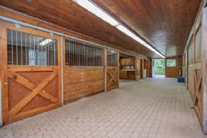Interior of stable - Country homes for sale and luxury real estate including horse farms and property in the Caledon and King City areas near Toronto